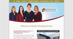 Desktop Screenshot of bentleyhearing.com